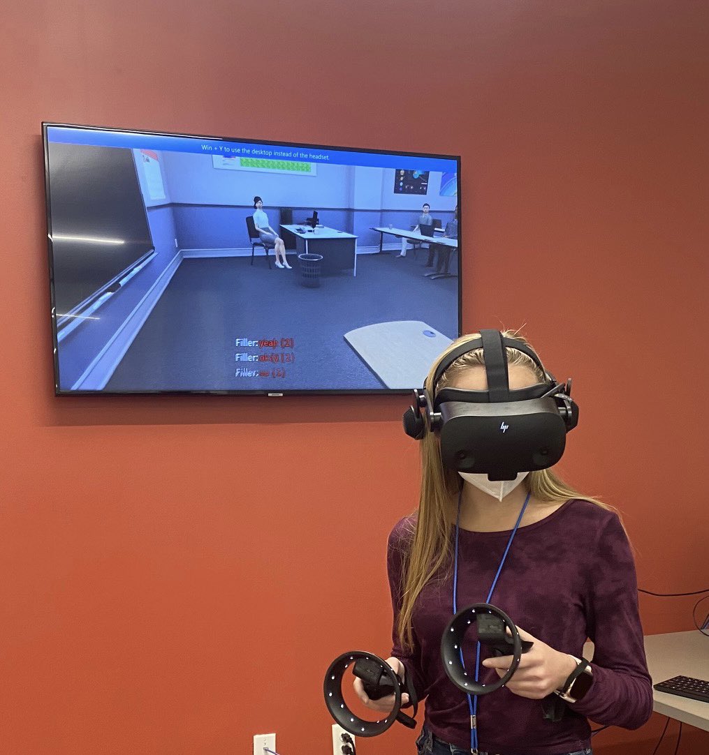 PerryWhs's tweet image. @WeehawkenTSD our mock trial team is able to use #VR #VirtualReality equipment to simulate making opening statements to a virtual jury. Thanks for training &amp;amp; support @BabTeacher @EricCrespoEDU @RobFerullo4 @FAmato53 @bcalligy @StefanieCirill1 @DeStefanoEDU @NJStateBar #WeeLearn