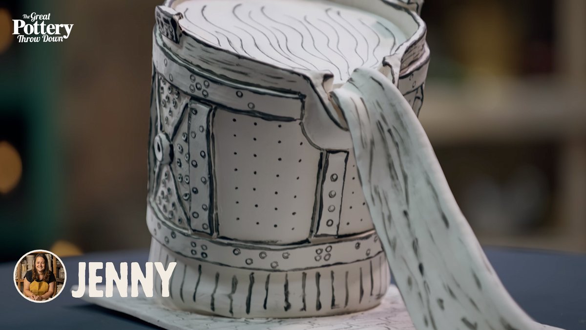 Jenny tested her mettle with her homage to Sheffield steel. #potterythrowdown https://t.co/LIY6IsLe6H
