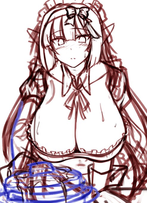 ラフ描き直してる イメージに近くなった 