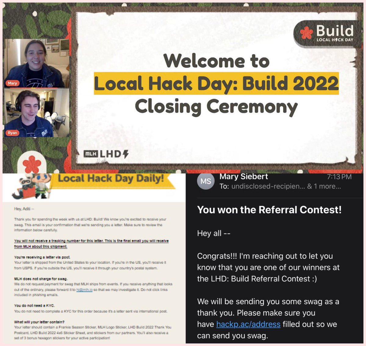 wasp_404's tweet image. 7 days, 10+ live sessions attended, 5 unique projects built 🔥
It was an awesome week participating in #LocalHackDay : Build by @MLHacks! I got to learn loads of stuff and also won a ton of swags, can&apos;t wait for the next one!
check out my projects here: devpost.com/apriladiti5