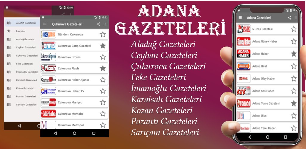 Ücretsiz uygulamamız #AdanaGazeteleri ile Adana ve ilçelerindeki en güncel haberlerden anında haberdar olun. 
 #Aladağ #Ceyhan #Çukurova #Feke #İmamoğlu #Karaisalı #Kozan #Pozantı #Sarıçam #ADANA #haber #gundem #SonDakika #sondakikahaberler 
play.google.com/store/apps/det…
