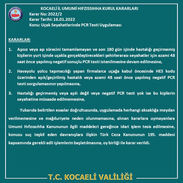 kocaelivaliligi's tweet photo. Kocaeli İl Umumi Hıfzıssıhha Kurul Kararları 2022-02 https://t.co/bdjBrXRYxv
@SeddarYavuz https://t.co/brYQ0JMmrU