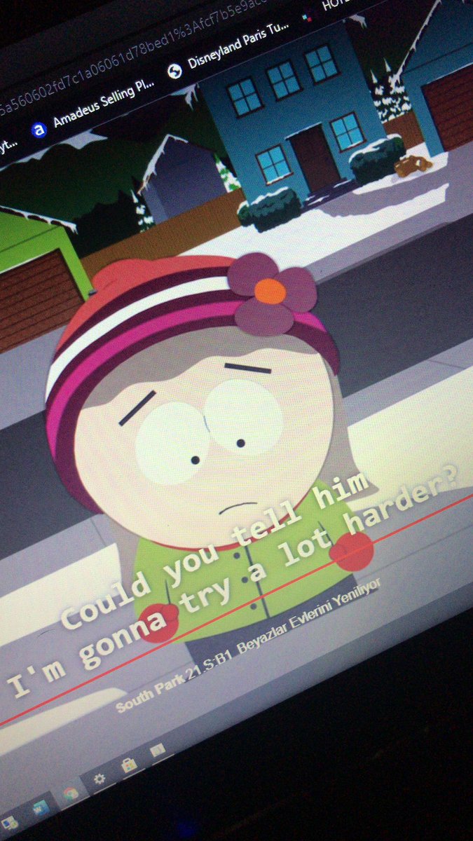 Could you just tell him that...
I wanna make him happy?

#SouthPark  #Netflix #sunday