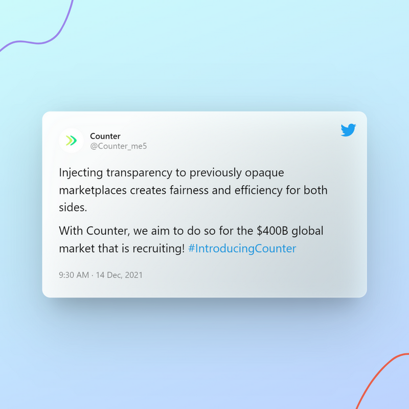 Counterhire's tweet photo. 🖐💚 Not to brag, but Counter is your best friend when it comes to finding a dream job.

#Counter #Hiring #AI #SoftwareEngineers #SiliconValley #OfferLetters #JobSearch #2022Job https://t.co/G65ingCmUU