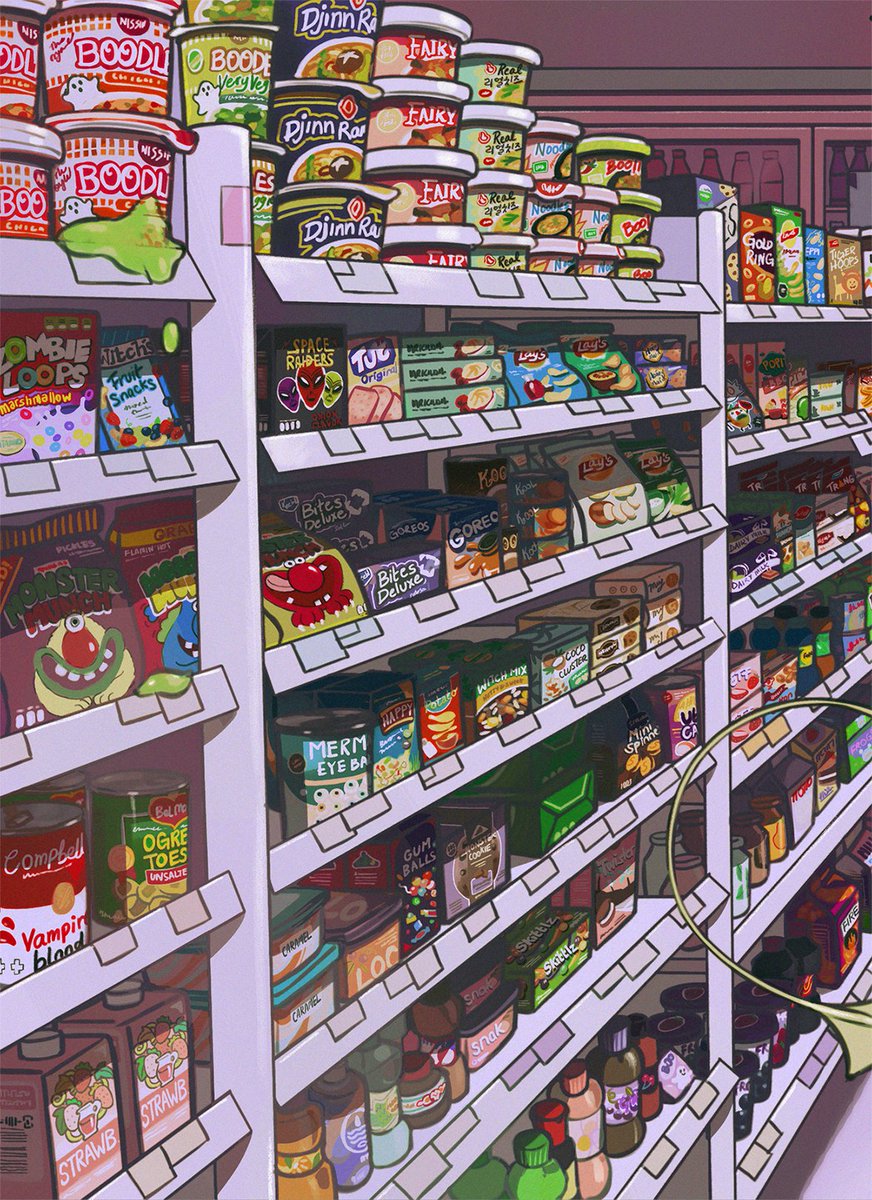 javi_khoso's tweet image. supermarket for monsters