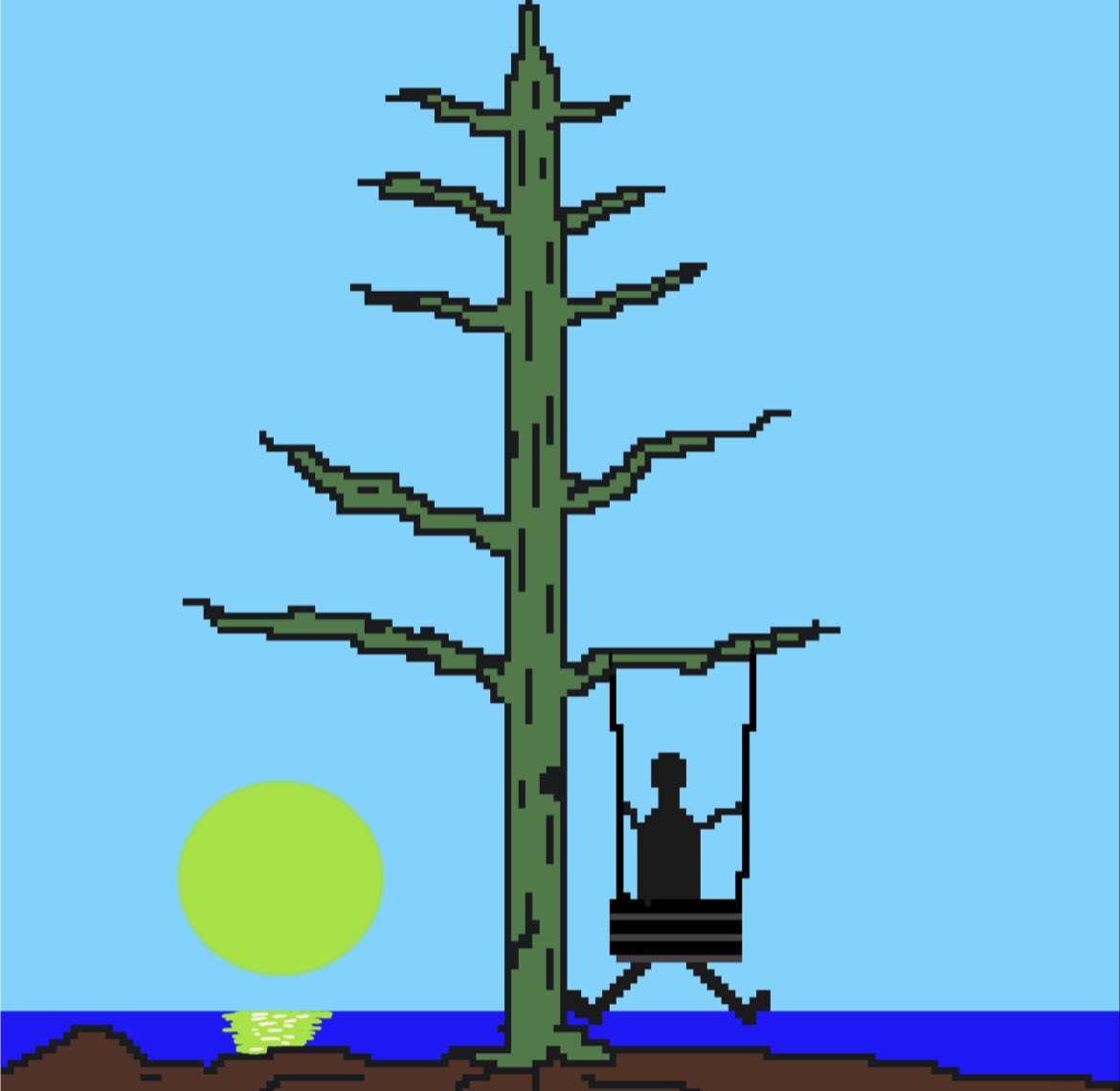 Marts4547's tweet photo. “Swing easy” a pixelated point of view of a pondering swinging man, i don’t know why but this one is one of my favorites🤔link is on my page,enjoy ✊🏾#NFTCommunity #NFTdrop #art #nftart #NFTartists #nftcollectors #OpenSeaNFT #drawingart https://t.co/z0knQnY2PE