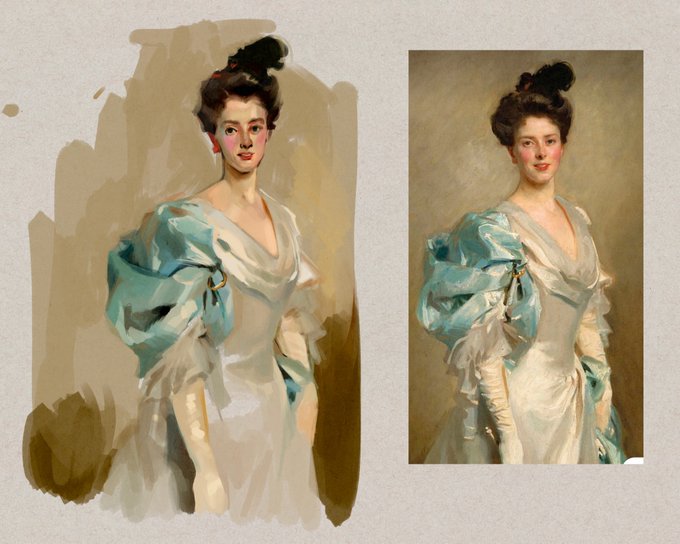 Sketches and one (1) study 