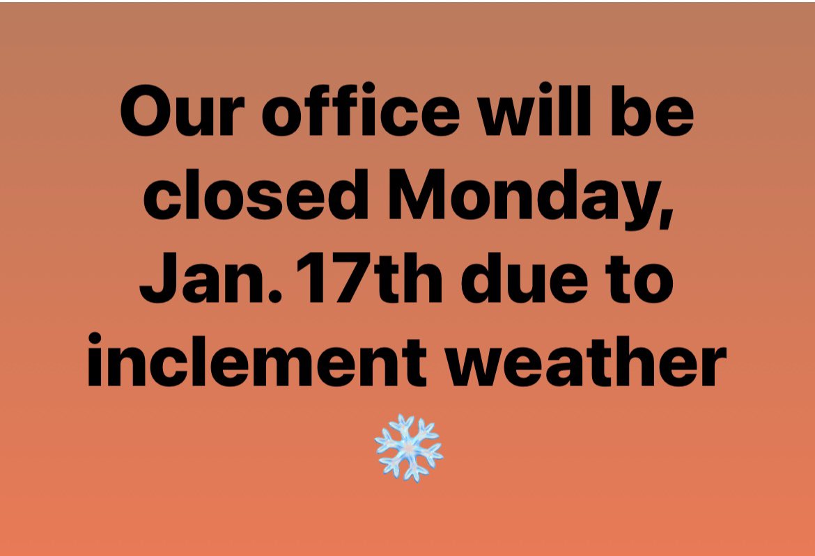 discoverychiro's tweet photo. Winter Weather closing https://t.co/9hW01RvLTg