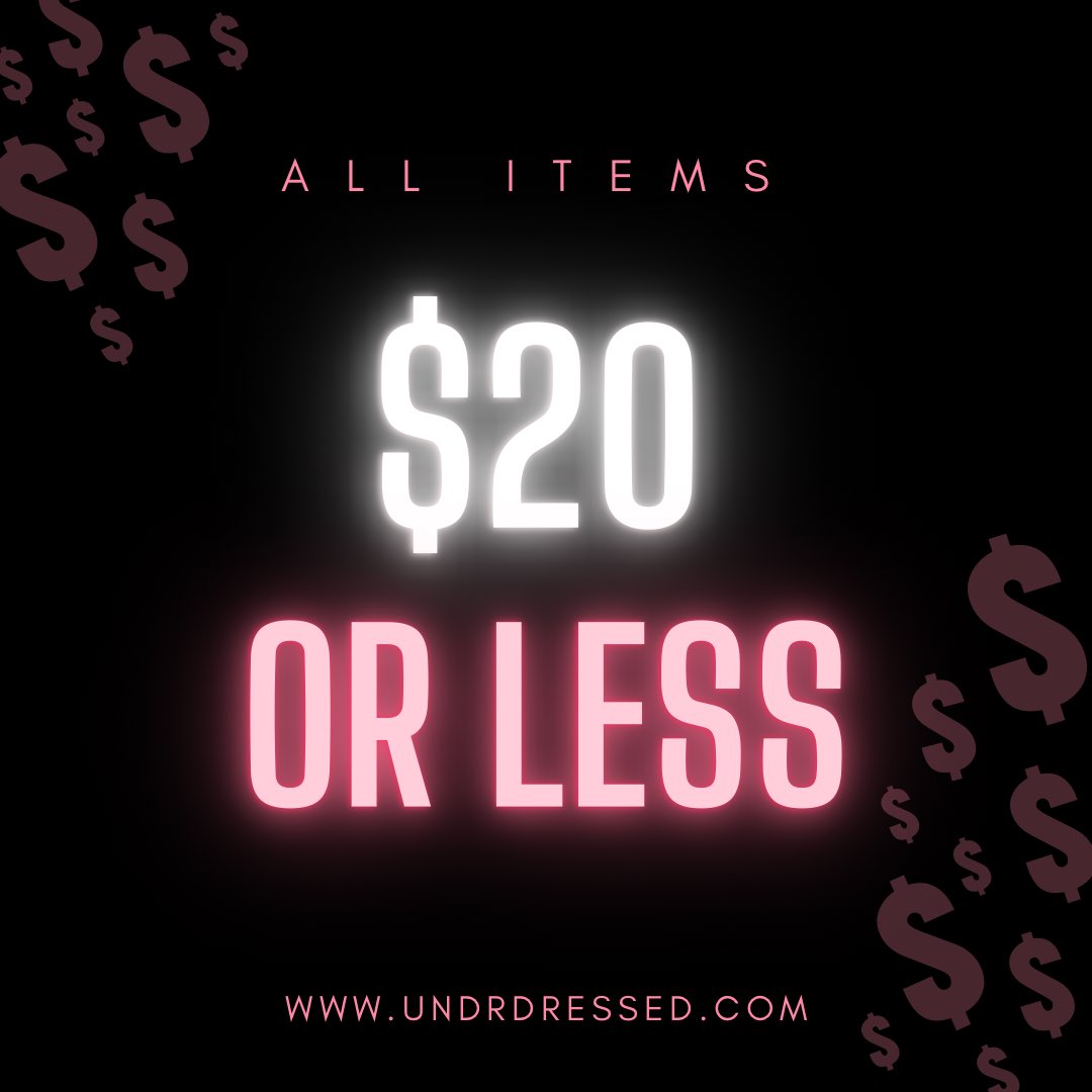 Undrdressed_'s tweet photo. Shop https://t.co/ne4hUlD8fQ all items are $20 or less 💕 https://t.co/3wDf8NJ2oQ