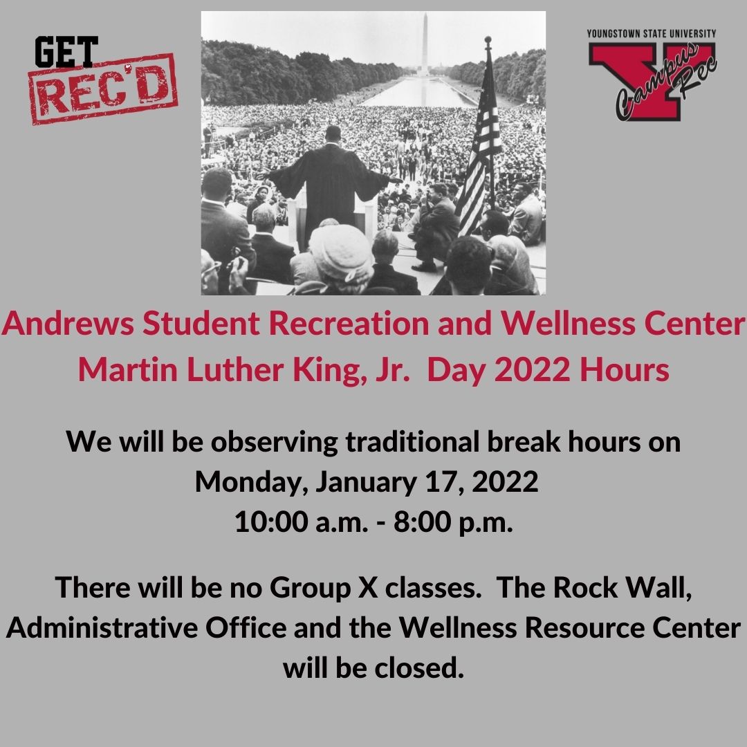 YSUCampusRec's tweet image. #MLK #GetRec'd #YandProud