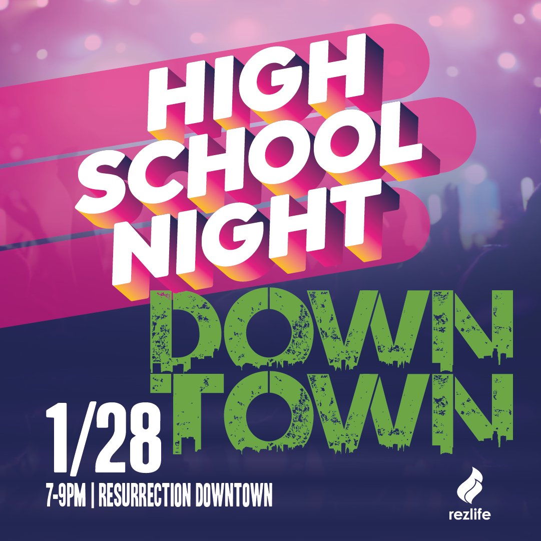 rezlifewest's tweet photo. Donuts. Worship. Silent Disco! High School students won’t want to miss our High School Night at Resurrection Downtown on Friday, January 28th, 7-9:00 pm! Link in bio to register. https://t.co/ZmPVhBjnpD