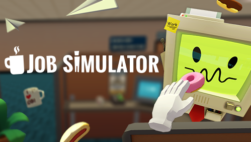 RetroVirtual's tweet photo. In Job Simulator your robot taskmasters don't care how you get the job done, so there’s plenty of room for doing stupid things and lots of absurd tools to do it with. A surprise hit with the kiddies!

School holiday special starts at $25 for 30 minutes, 10am to 4pm weekdays! https://t.co/Gw8plAq28C