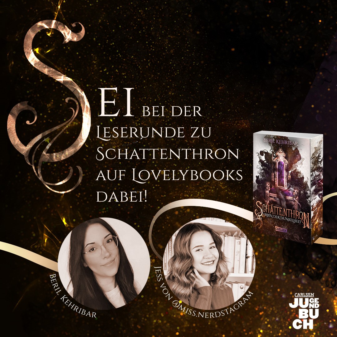 Das ist mein letzter Tweet für die #My5Tweets Aktion und die verlasse ich mit einem Knall. Die letzten Wochen habe ich auf diese Aktion hingearbeitet. Ich darf eine Leserunde für den <a href="/carlsen_verlag/">Carlsen Verlag</a> auf <a href="/lovelybooks/">lovelybooks</a> moderieren!😍😱
bit.ly/3Keqwkx

#BloggenMitJess