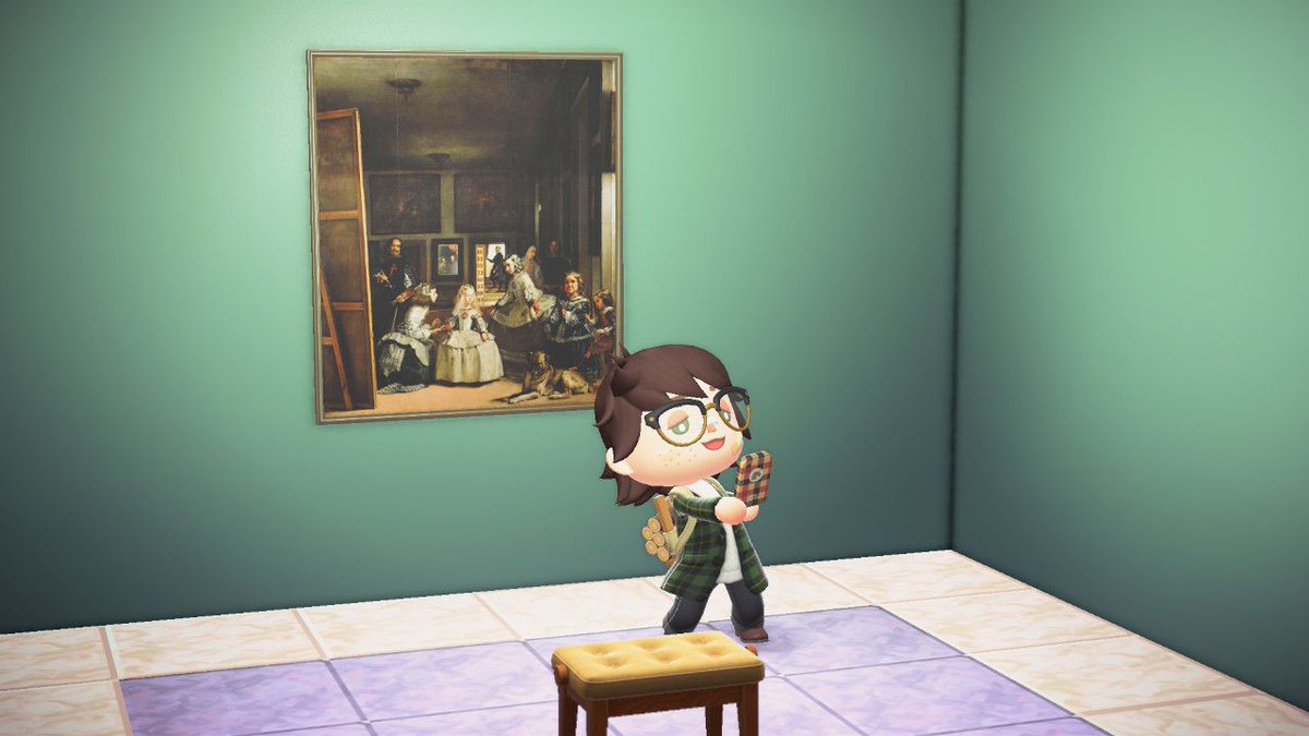 EmbEspPan's tweet photo. Hemos aprovechado el fin de semana para visitar la isla del @museodelprado 🇪🇦 en #AnimalCrossingNewHorizons y recordar algunas de las obras maestras de pintores como Velázquez y Goya. https://t.co/1OcJzqdRgY