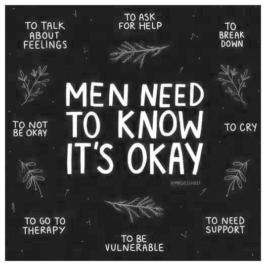 Holistic_MHC's tweet photo. We as men need to understand and be confident knowing it's okay to ask for help and that talk therapy is really good for the brain, but also for the soul. See where you can create more happiness in your life by visiting https://t.co/BAXqdyazPQ for a free appointment. https://t.co/lt0oaqGnYp