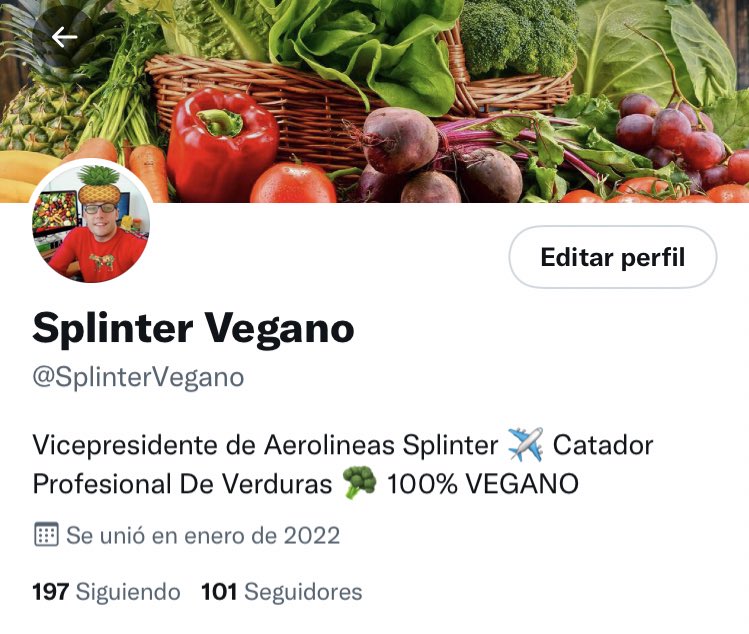 Se logrooo 🤩🥦 100 Seguidores Gracias hermanos Splinters y mi gente vegana 🙏🏼 @SplinterMecnic1