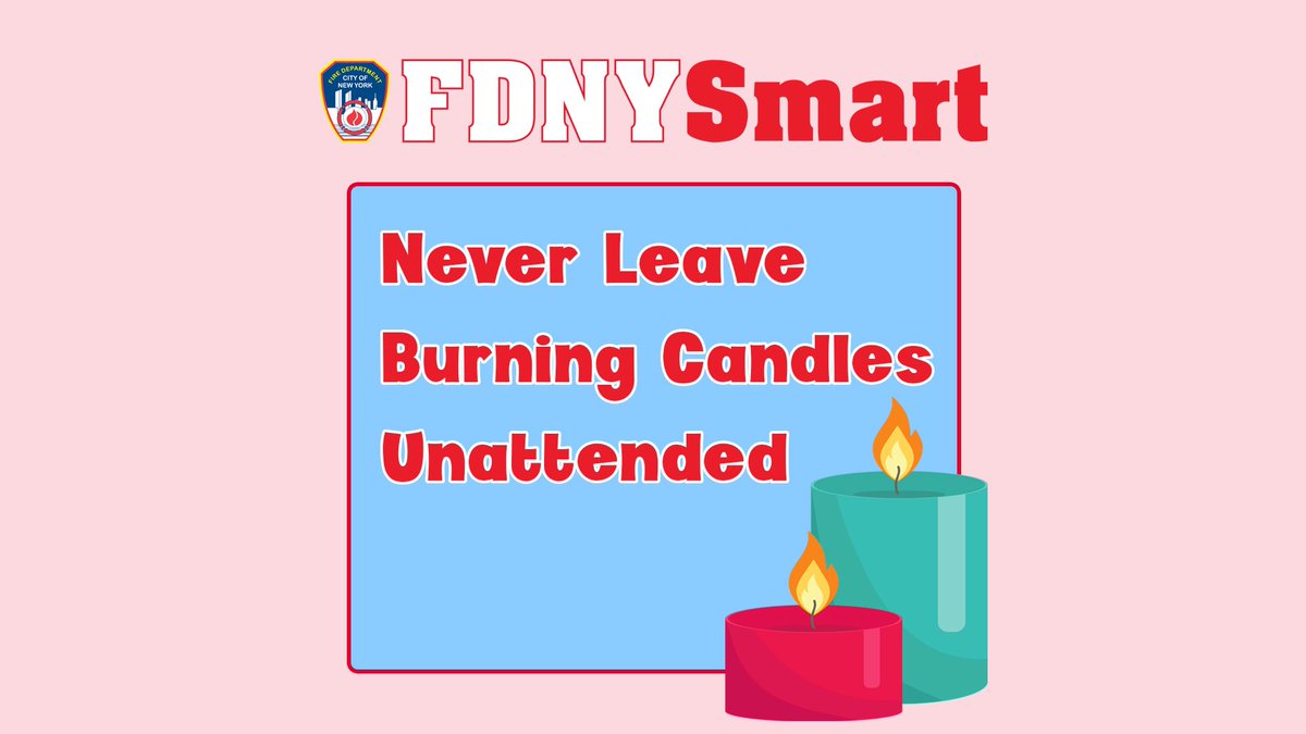 FDNY's tweet photo. Be #FDNYSmart in inclement weather, make sure you have working flashlights and extra batteries. NEVER use candles to light your home. See more tips at https://t.co/NpwdRdlElY https://t.co/NuYsWZ20Xj