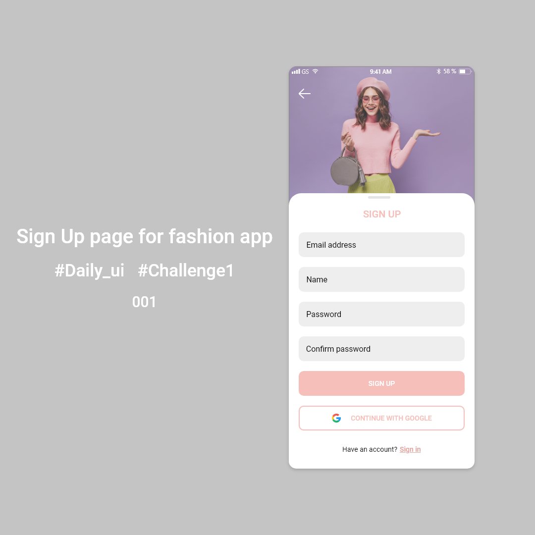 mennaabokhalifa's tweet photo. #DailyUI #Challenge1 #Sign_Up
Day::001 https://t.co/yjS5xm21A9