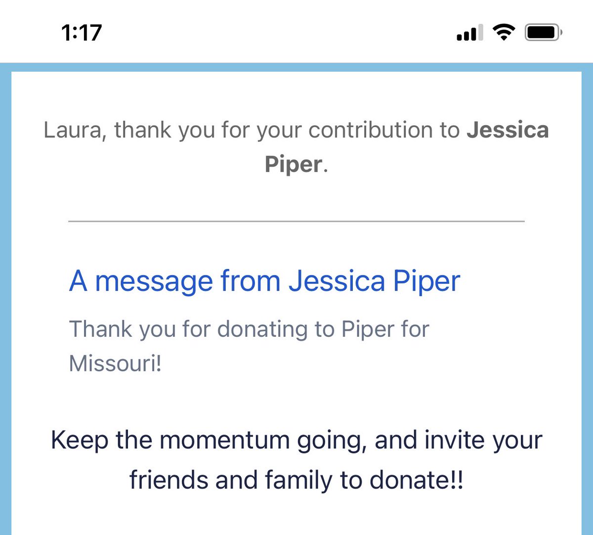LauraAnnSTL's tweet image. When a terrified man-child attacks a rural teacher who’s fighting like hell for fully funded education in Missouri, I donate to her campaign. If you’re able, please consider doing the same. No amount is too small. 
Donate/sign up here: jessicapiperformissouri.com  #DirtRoadDemocrat