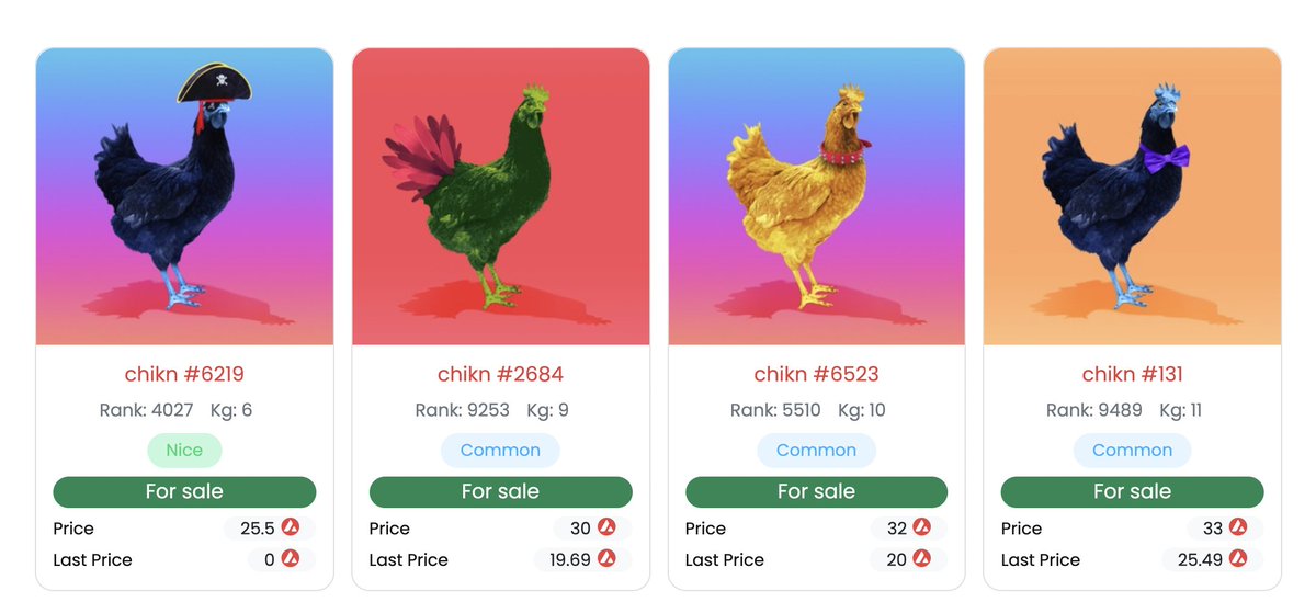 RuggedDisco's tweet photo. If you are thinking about joining the @chikn_nft game...you are still early. 

#roostr is coming. 
#breeding is coming
#battles are coming 
#EggDao is coming 
#SoMuchMoreCoq is coming. 

Wen? Soon, soon...Now.

Don't miss it. Get in the game or stay lame. 

$egg
$feed https://t.co/NSWRiwMICi