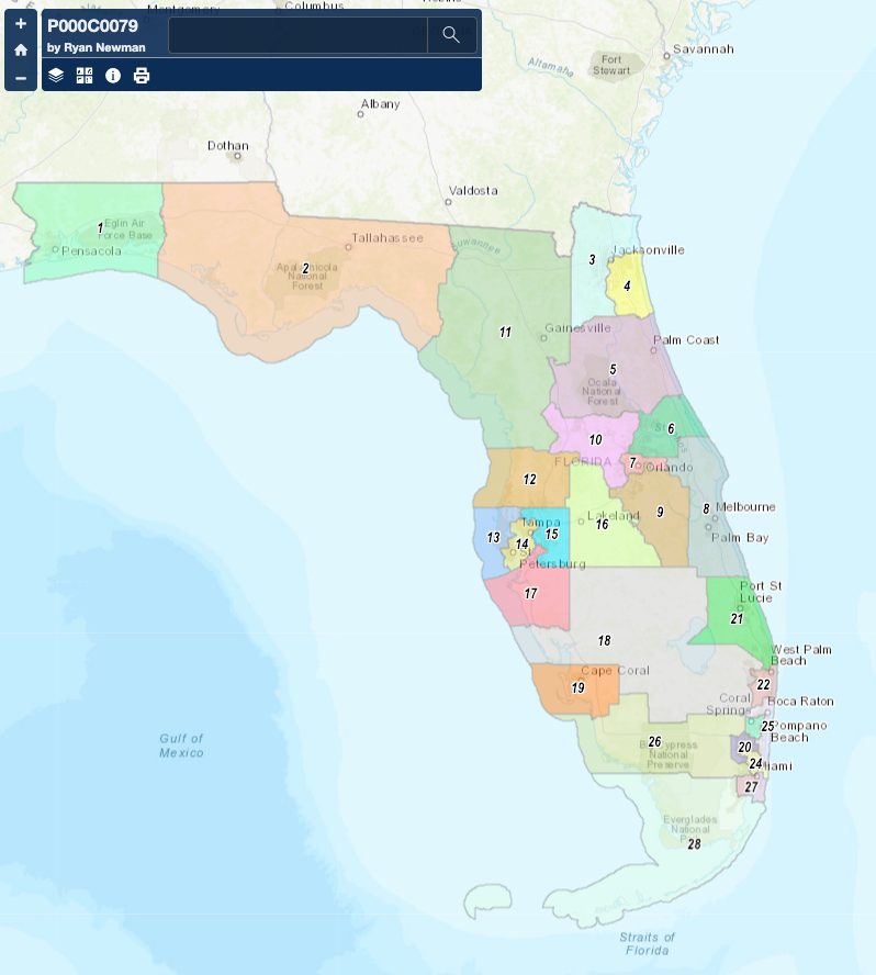 RedistrictNet's tweet photo. #NEW: Ryan Newman, General Counsel to Florida Governor Ron DeSantis, has submitted a draft congressional map on behalf of the Executive Office of the Governor. 

Advocates and the public can view the redistricting plan here: https://t.co/jQB1jItaB6 https://t.co/qpF521k6Az