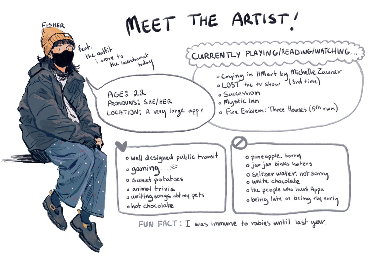 meet the artist 2022 babey !!! 

#ArtistOnTwitter #MeetTheArtist 