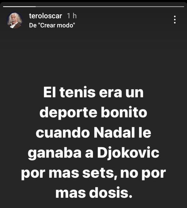 SoyCibelino's tweet photo. UN LOCUTOR DE @RadioMARCA.:
"A #DJOKOVIC LE HECHAN POR LO QUE PIENSA, NO POR LO QUE HACE". A VER SI EMPIEZAN A PENSAR UN POQUITO ALGUNOS DE ÉSTOS QUE TRABAJAN EN #MEDIOS SOBORNADOS POR #IVÁNREDONDO Y/O #BILLGATES
#NADAL #GENOCIDA #CAMELLO #DROGATA #TRAGACIONISTA #Australia #open https://t.co/Mg5hsZPUgu