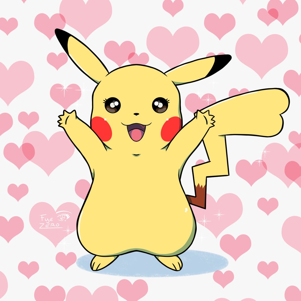 FyeZero's tweet photo. Siguiendo tutoriales de Deviantart #Pokemon #Pikachu #fanart #drawing https://t.co/uJMp6Qrsyl