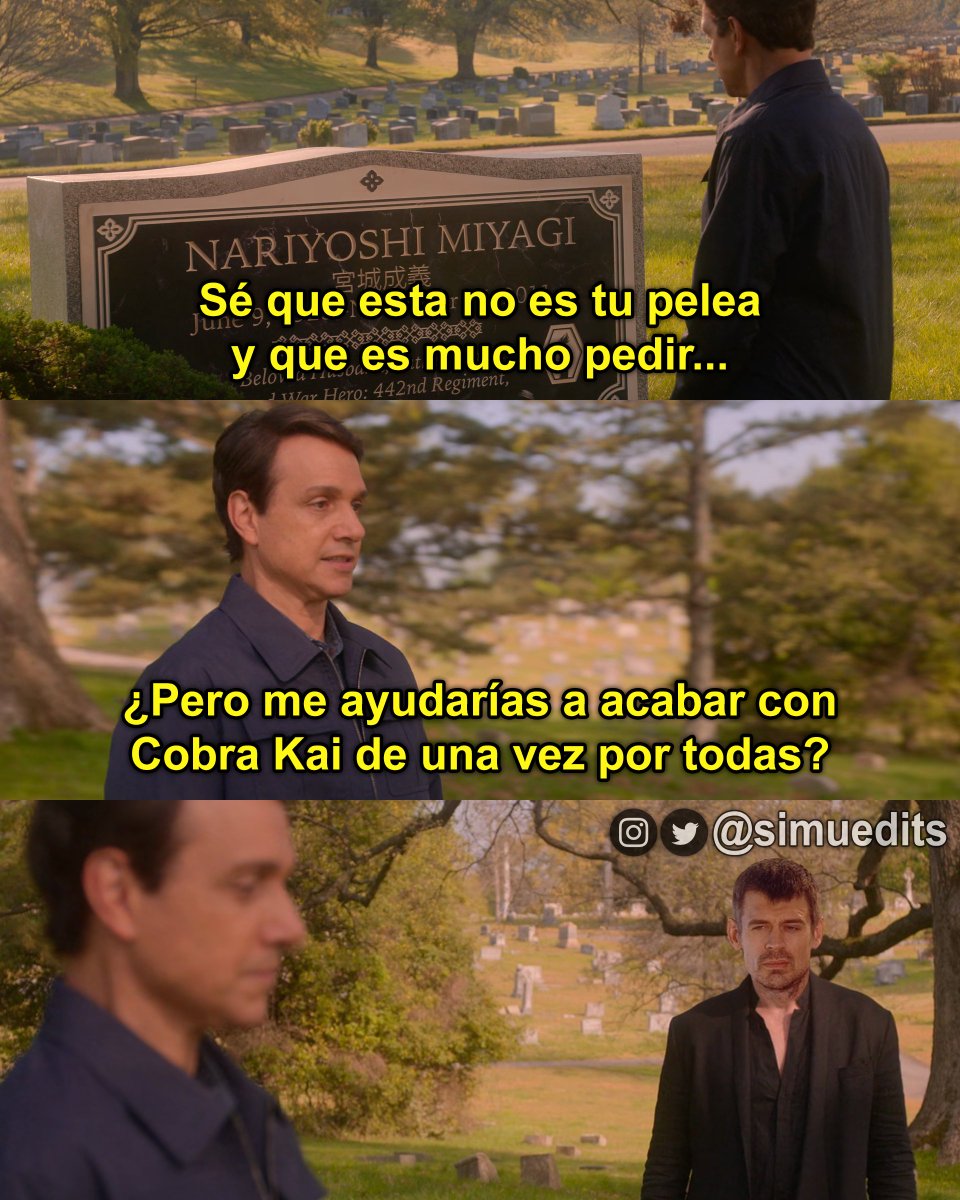 simuedits's tweet photo. #LosSimuladores #CobraKai https://t.co/44lL5QUbzp