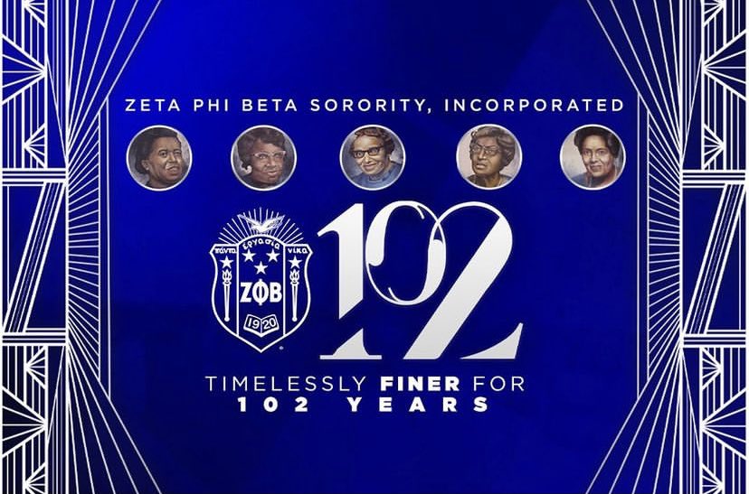 Happy Founders’ Day to the women of Zeta Phi Beta Sorority, Inc. 💙🤍 <a href="/UM_Zetas/">Tau Eta</a>
