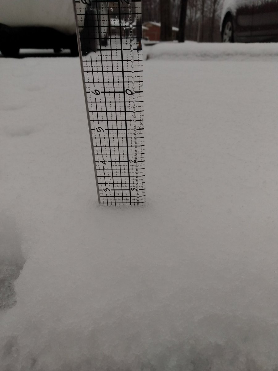 Before the second round of snow we had 2.5 inches.#tspotter
