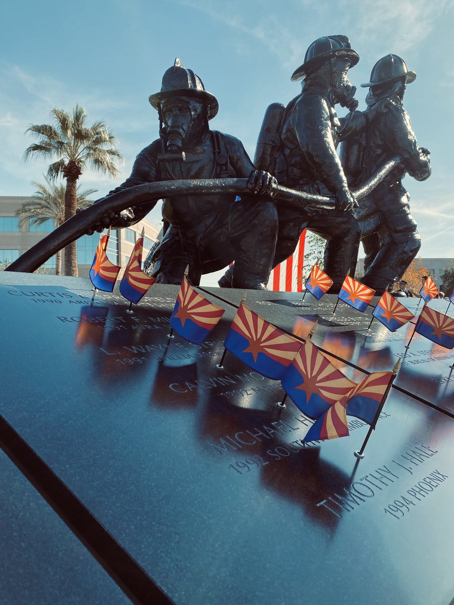 The Phoenix Fire Department along with agencies from across the state honored the men and women who made the ultimate sacrifice while protecting others at The Annual Arizona Fallen Firefighter Memorial and The United Phoenix Firefighter Memorial. https://t.co/m1Ynra9SS0