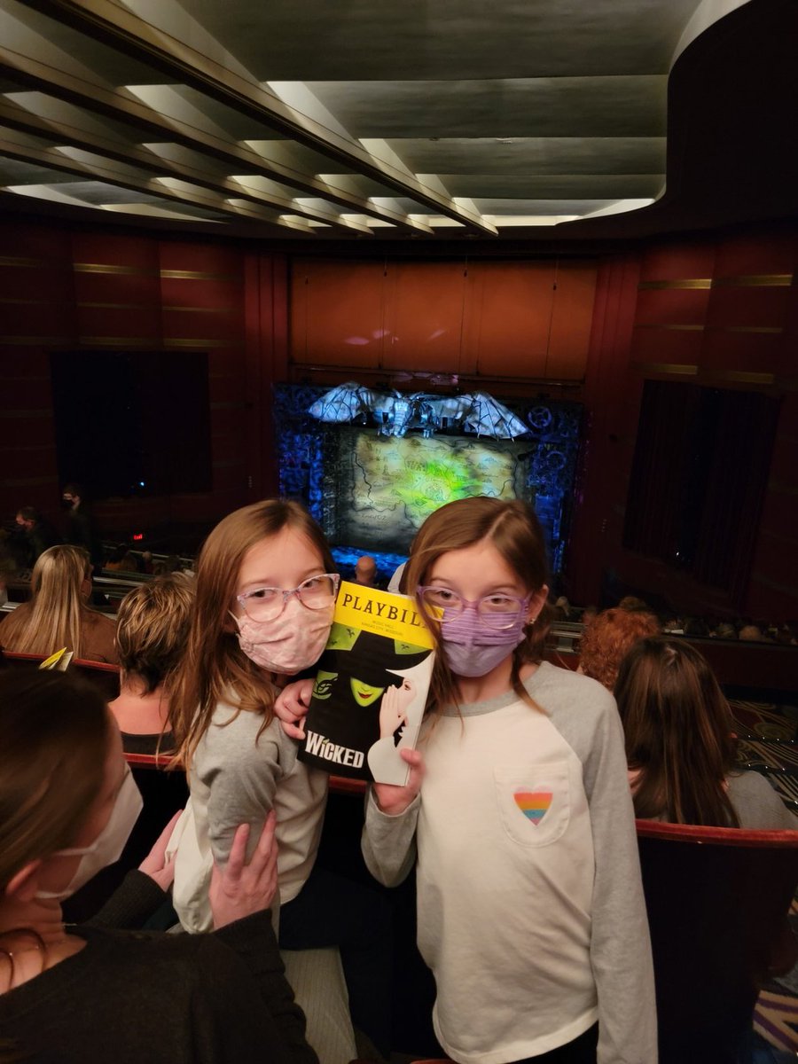 Seeing their first ever professional musical! #RaiseThemInTheArts #DefyingGravity @KCBwaySeries <a href="/WICKED_Musical/">Wicked the Musical</a> <a href="/wickedontour/">WICKED On Tour</a>