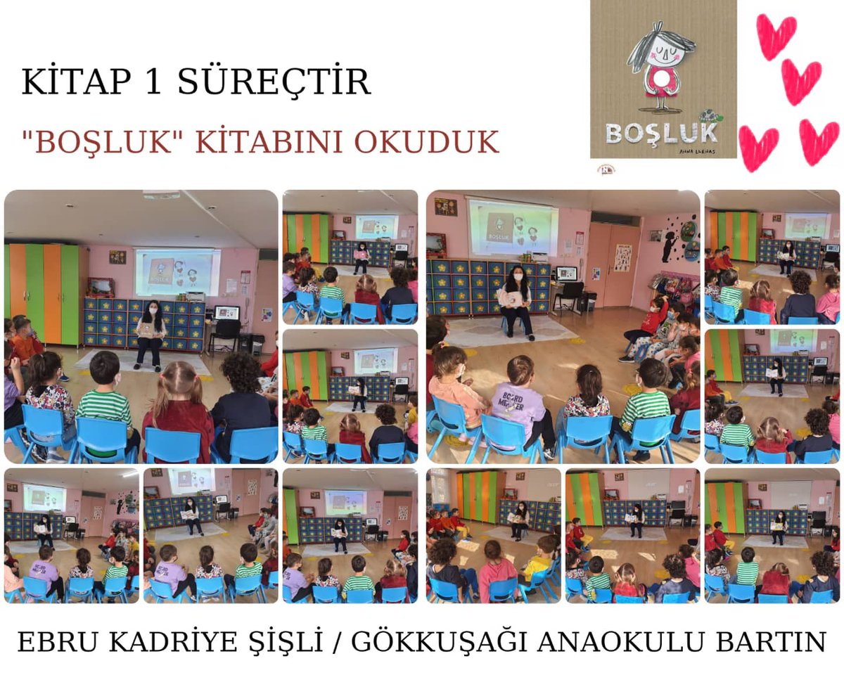 EbruSisli67's tweet photo. "KİTAP 1 SÜREÇTİR" eTwinning Projemizde "Boşluk" kitabını okuduk ve kitap üzerine çeşitli etkinlik süreçleri gerçekleştirdik 🤩 @BartMem @tretwinning @eTwinning_74 @eTwinningDestek @anaokulu_n @kitap1surectir https://t.co/PnTiTpO98v