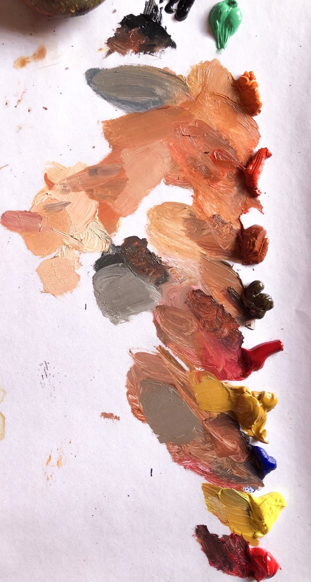 llmaxa's tweet image. The painting                         The palette