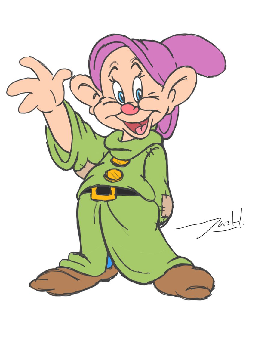 jasmine_hashmi's tweet photo. To Start off the Digital Art of the Year Here a Dopy Drawing with Color to Brighten up Ur Day #DisneyPlus #Dopy #SnowWhite #7dwafts #DisneyFanart #Doodles #DigitalArtwork https://t.co/Daty0LhwkW