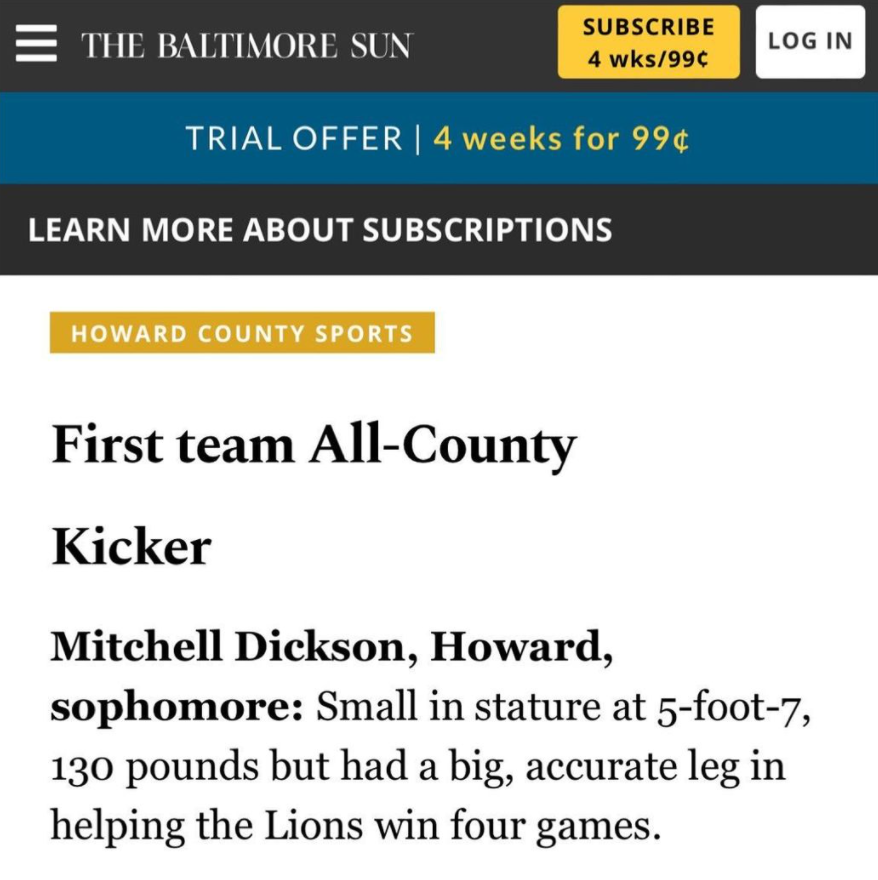 MitchellD2024's tweet photo. Grateful to be named 1st Team All-County. https://t.co/SGLDGry2Sj