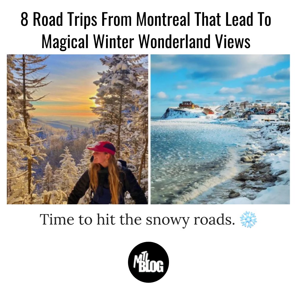 mtlblog's tweet photo. 8 Road Trips From Montreal That Lead To Magical Winter Wonderland Views

Full Article Here! 👉 https://t.co/6JYqVIbhqQ

#mtlblog
#montreal
#montrealnews https://t.co/016zjBMoWv