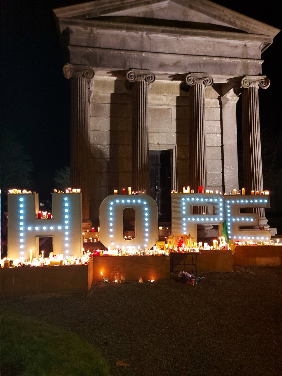 JanineWOC's tweet photo. A deeply moving vigil for #AshlingMurphy and her family in #birr tonight.
#ripashling #shewasgoingforarun #NeverAgain #NeverForget https://t.co/gxfxuyxvzU