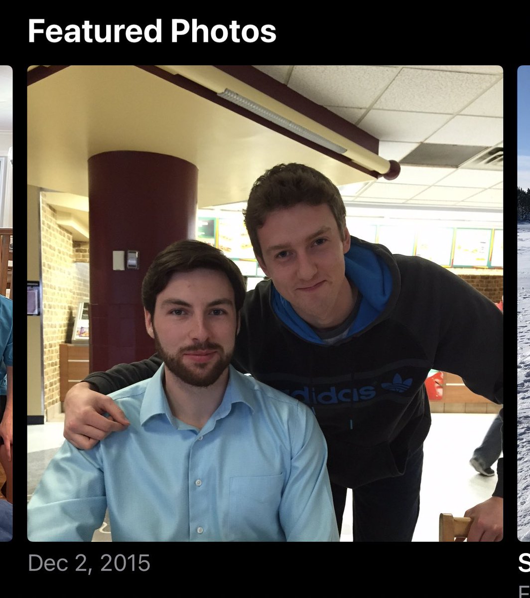 Apple is pretty wild sometimes... 

Minutes after speaking on a panel to engineering students with <a href="/adamkeatingnl/">Adam Keating</a> it gives me a “memory” of this photo from 2015. 

Adam maybe had a job interview that day, and let’s just hope I didn’t wearing that adidas hoodie ..
