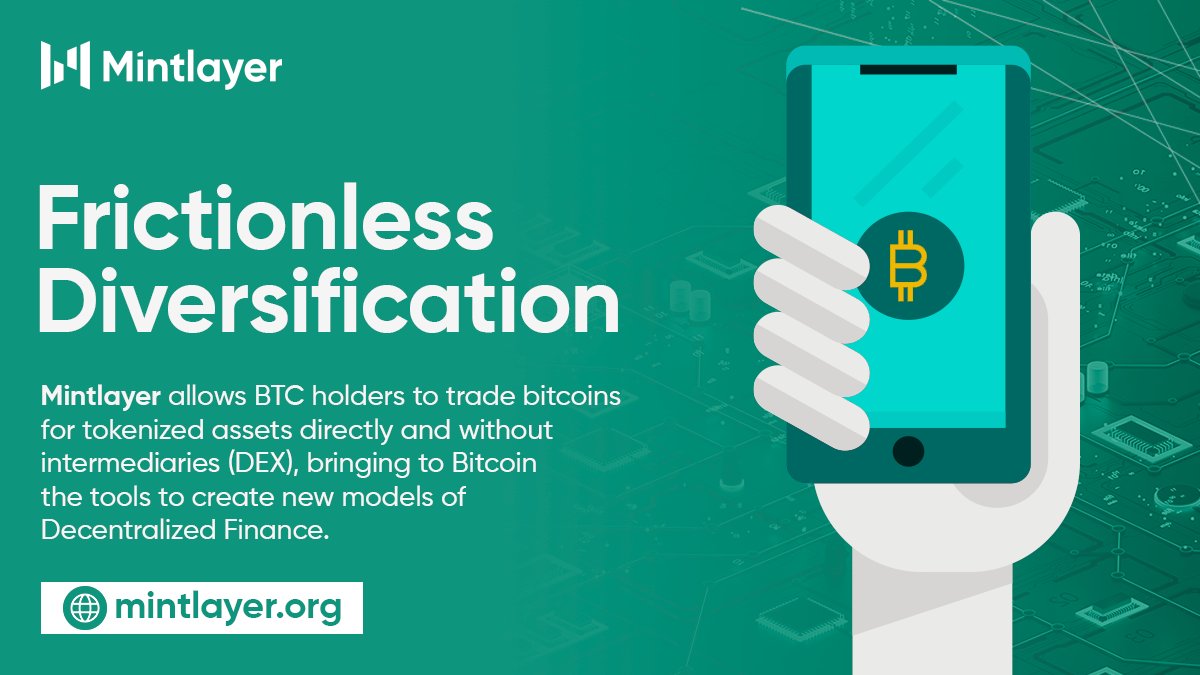 mintlayer's tweet photo. Because of #Mintlayer’s direct interoperability with #Bitcoin, you’ll be able to trade any token issued on Mintlayer for real un-pegged $BTC through a trustless decentralized exchange (DEX). A seamless and frictionless process. https://t.co/U2kWNpkj32