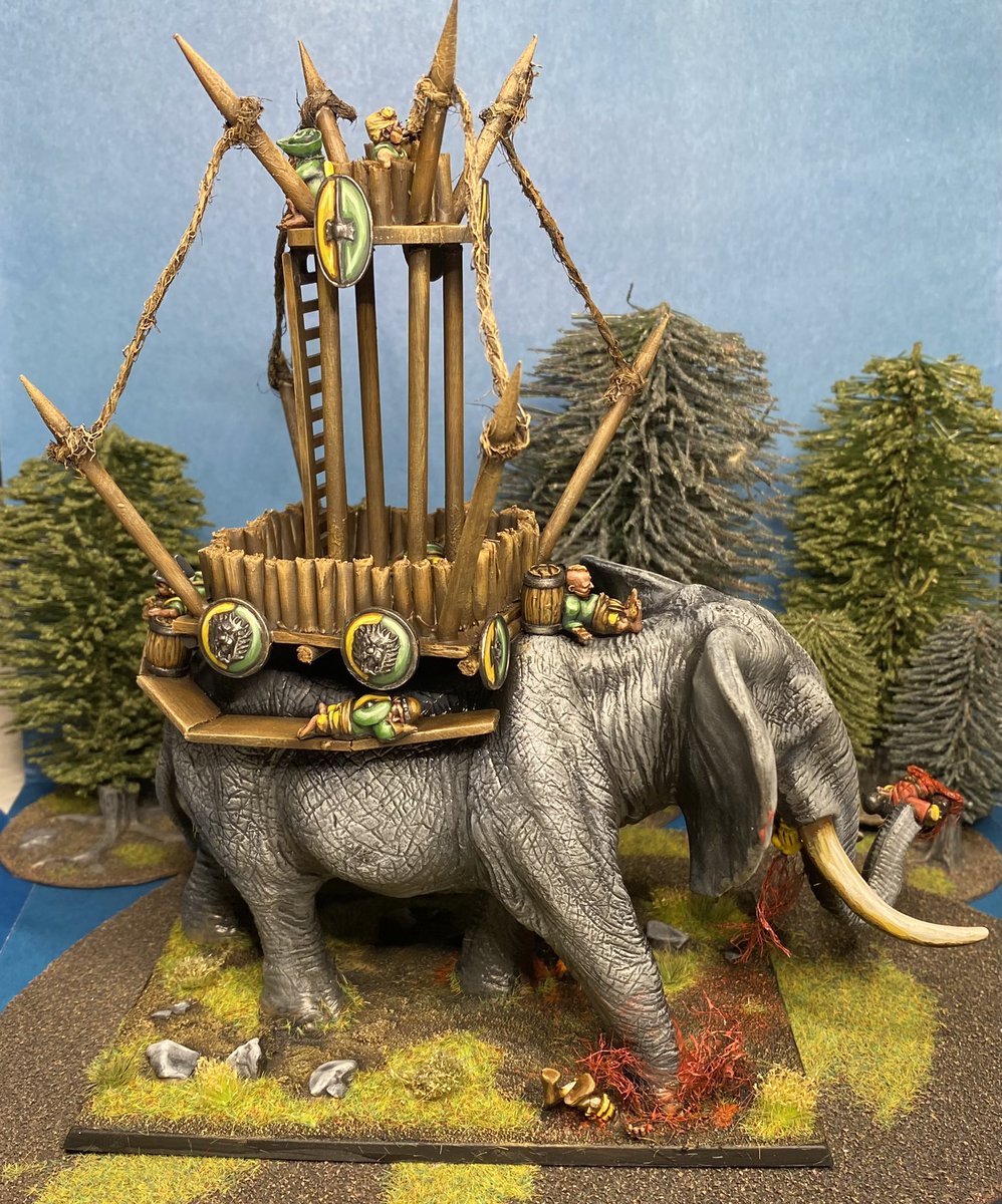 nerdandcub's tweet image. Rounding out my Halfling army #t9a #oliphaunt