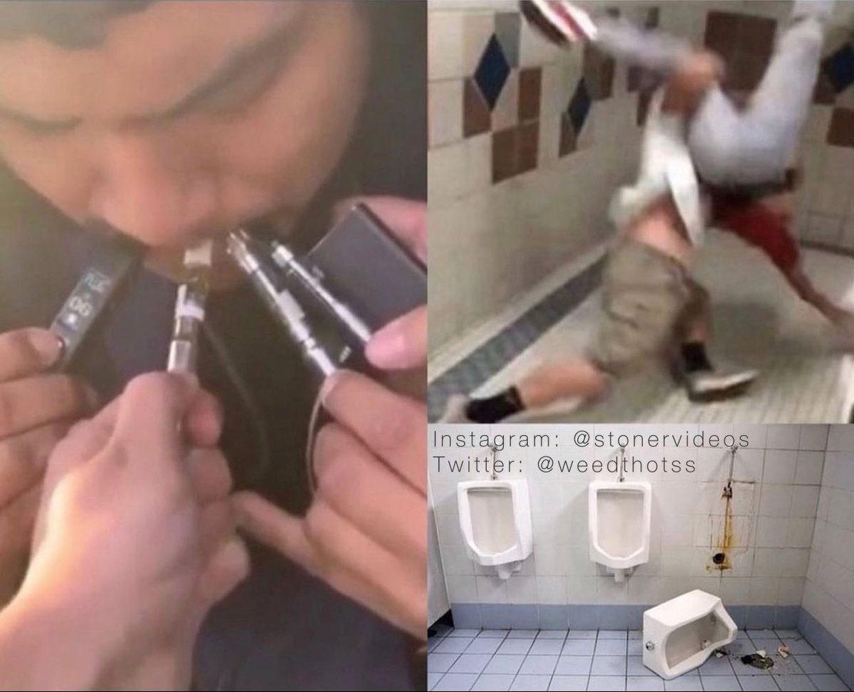 weedthotss's tweet photo. Teachers: “Why didn’t you use the bathroom at lunch?”

The bathroom at lunch: https://t.co/YXLmdmw0Dn