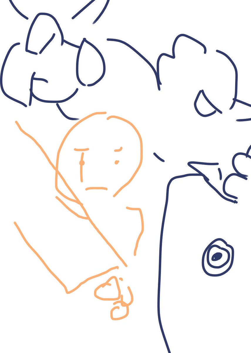 ラフは4年くらい前に描いたコレでした 