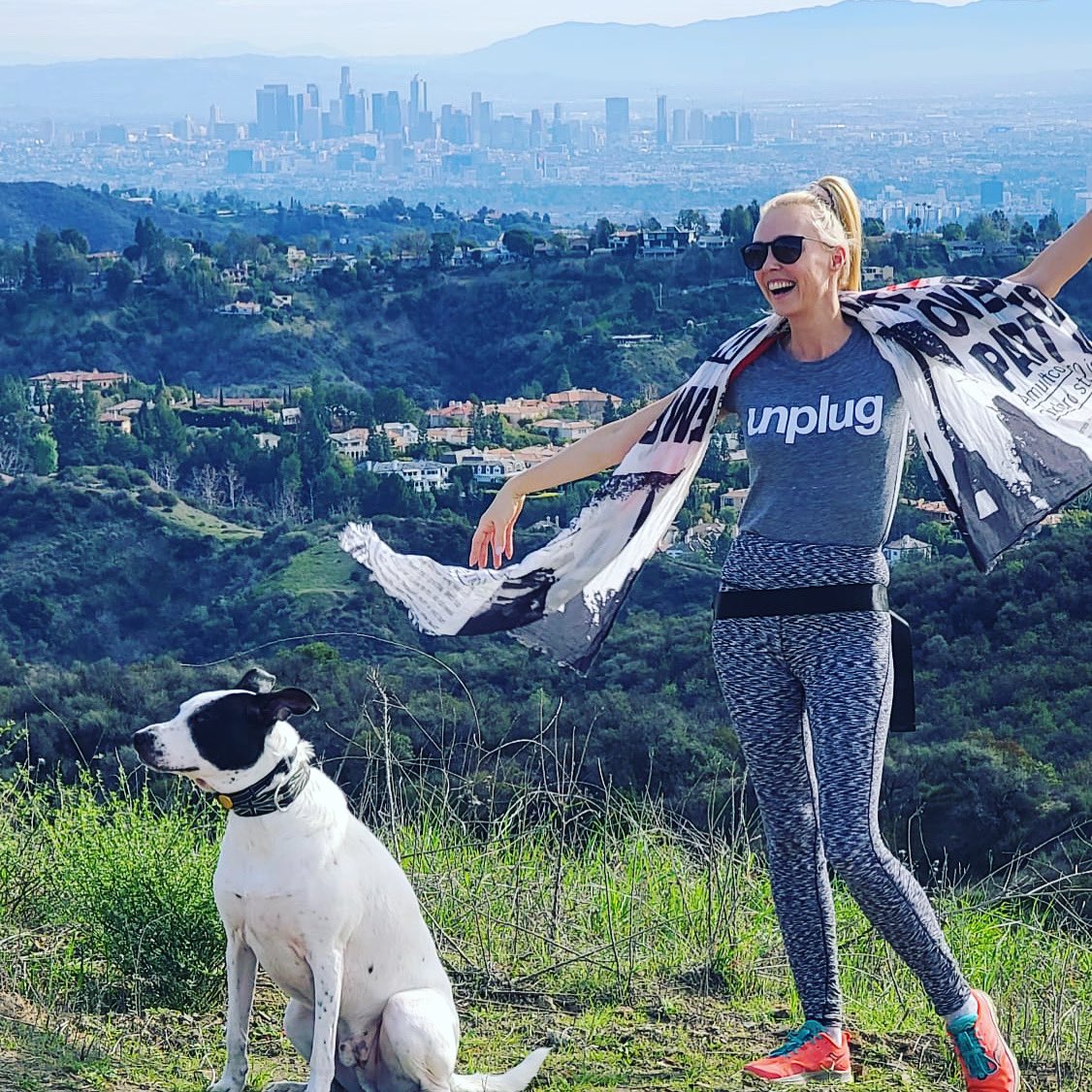 Unplugging with a hike &amp; 🐶= ❤️ #lahike
