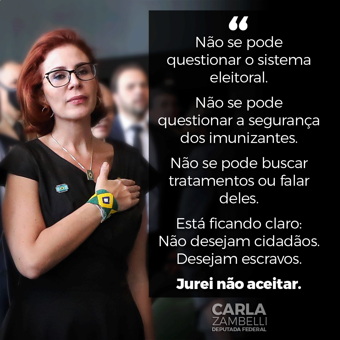 Carla Zambelli (@zambelli2210) on Twitter photo 