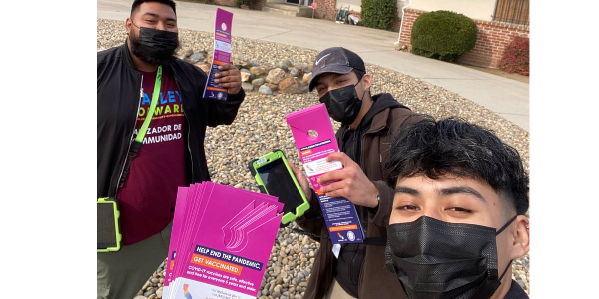 Our student interns canvassing in District 4th! Helping residents sign up for their vaccine &amp; booster. Together we will help end the pandemic. #Valleyforward #canvassing #covidoutreach #ɢᴇᴛᴠᴀᴄᴄɪɴᴀᴛᴇᴅ