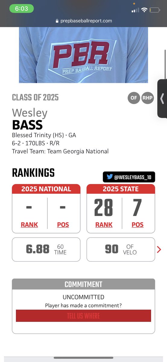 Had a good time at the Preseason All-State this weekend with the #1 OF Velo in the showcase. Thank you for the great experience @PhilKerberPBR <a href="/PBRGeorgia/">Prep Baseball Georgia</a> <a href="/BT_Baseball/">BLESSED TRINITY TITANS BASEBALL 🏆</a> <a href="/teamgabaseball/">Team GA (TGBA)/CANES Seast Atlanta</a> @MonteLeeCU <a href="/BradleyLeCroy/">Bradley LeCroy</a> @DBo_Jackets <a href="/GTBSBRecruit/">GT Baseball Recruiting</a> <a href="/Mmetcalf32/">Mike Metcalf</a> <a href="/Esnide25/">Eric Snider</a> <a href="/br41bennett/">Brock Bennett</a>