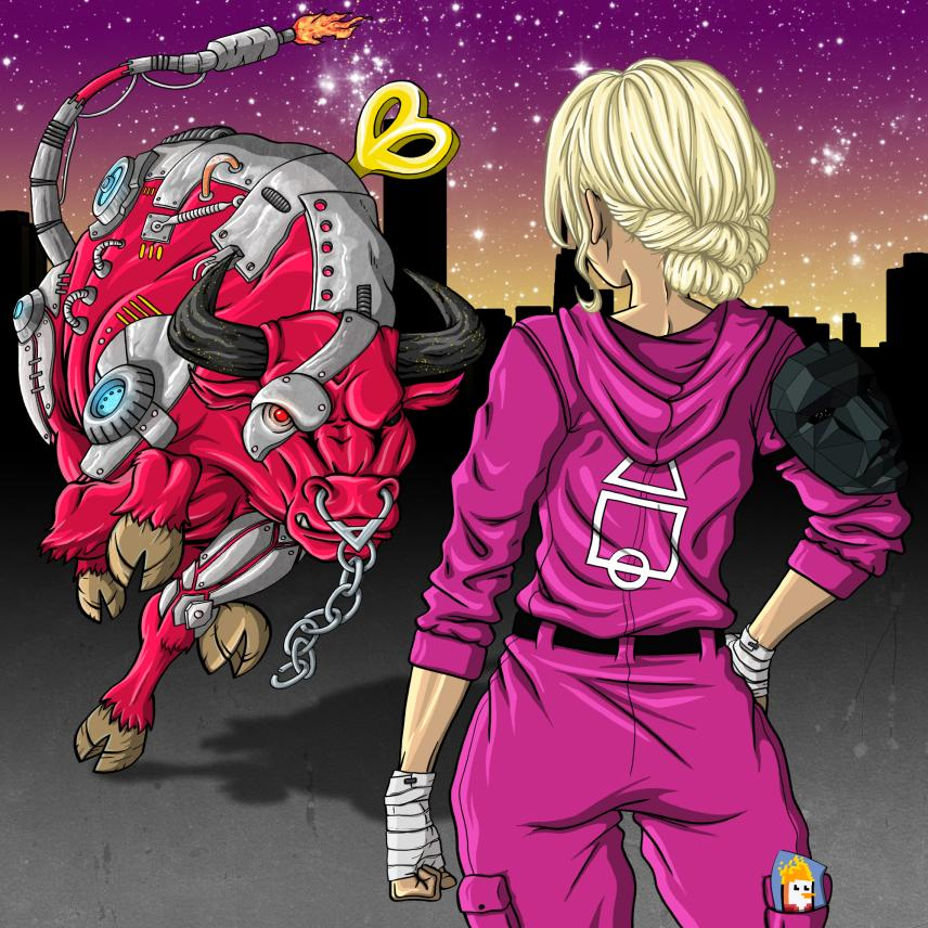 subisubi09's tweet photo. this alpha goes out to my besties @xclairehanson @OGloganrush2 @DiMo015 (and you, tweet reader): 

#FeelingBullish about @Fearless_Bulls bc of the attentive, hardworking, communicative team and the standout art. 

#FearlessBulls gmi ! https://t.co/4TGO6eomXb