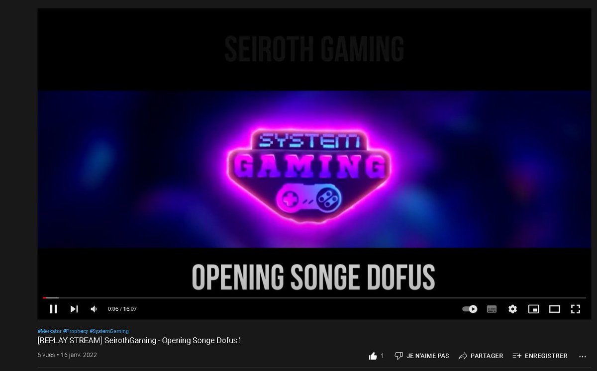 SystemGamingFR's tweet image. Nouvelle video de System Gaming par rapport au live de Seiroth !